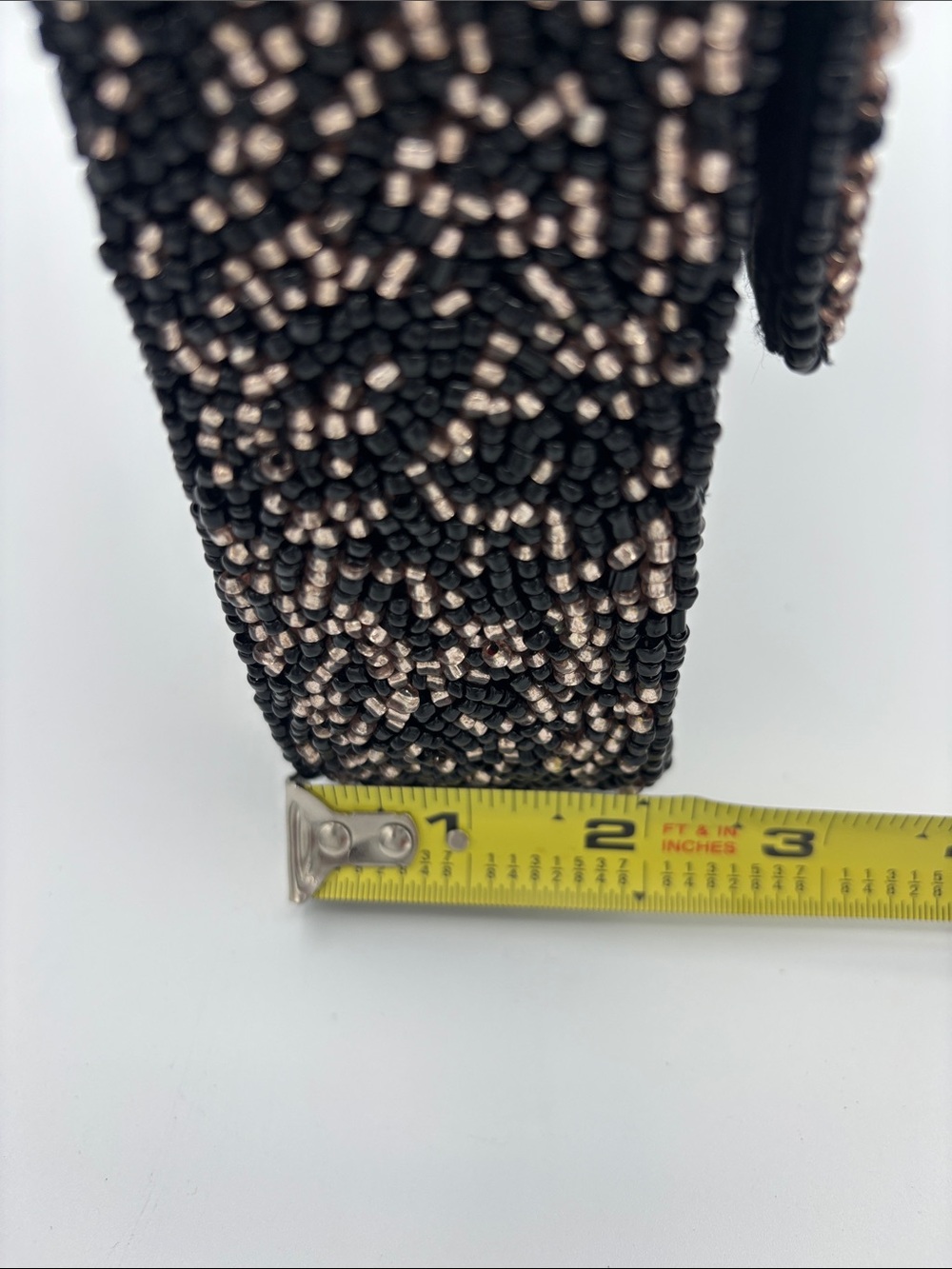 🦇🕸️Made in India Beaded Bat Bag - Viral- Champagne Gold and Black🦇🕸️ - Picture 10 of 11